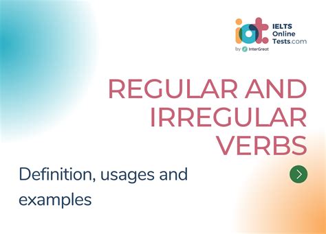 Regular And Irregular Verbs IELTS Online Tests