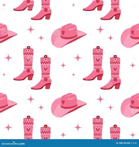 Cute Pink Seamless Pattern With Princess Barbie Wardrobe Details Crown