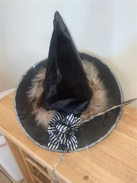 Black And Brown Fancy Witch Hat Etsy