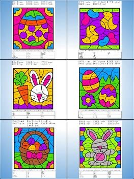 French Color By Code P Ques Easter By Vari Lingual Tpt