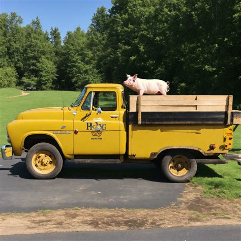 Lexica Pig Driving A Truck