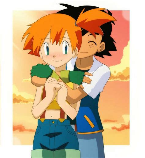 Ash Hugging Misty From Behind Pokemon Ash And Misty Ash And Misty