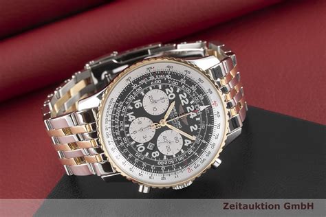 Breitling Navitimer Cosmonaute Chronograph Stahl Gold Automatik Kal