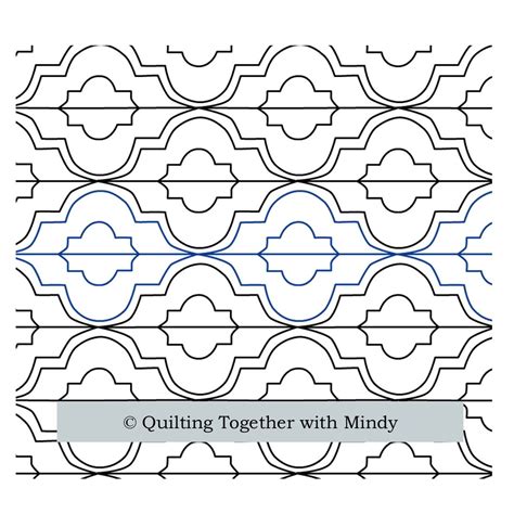 Arabesque Mosaic Digital Longarm Quilting Design For Edge To Edge Pantograph Etsy