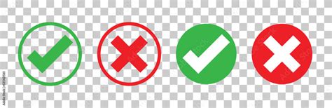 Check Mark And X Mark Icon Checkmark And X Mark Icon For Apps And