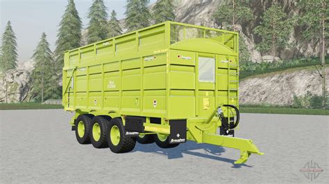 Broughan Ft Tri Axle Silage Trailer For Farming Simulator