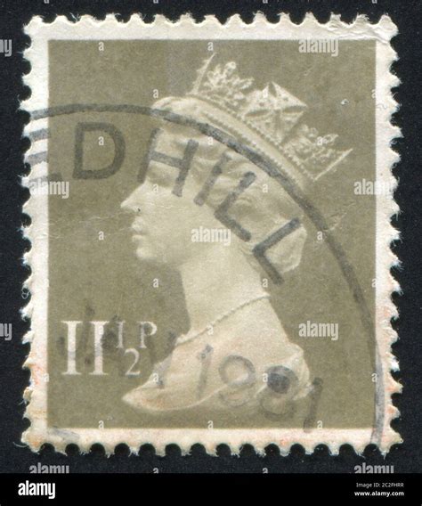 Great Britain Circa Stamp Printed By Great Britain Shows Queen