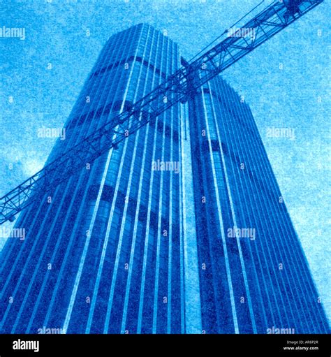 Cyanotype Blueprint Photographic Process Nat West Tower London Uk