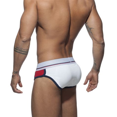 Slip Rembourr Sportive Brief Blanc Menderwear