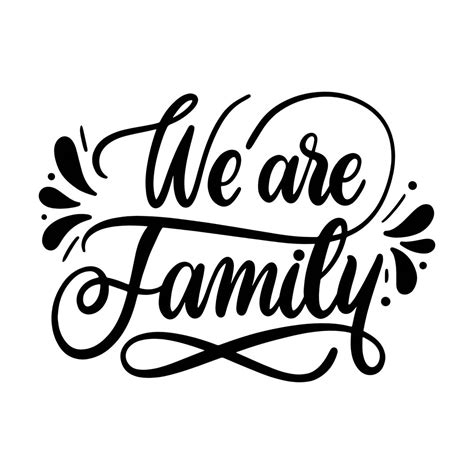 We Are Family SVG File, Logo Vector, PNG SVG File, Instant Digital ...