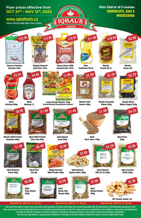 Iqbal Foods Flyer October To November