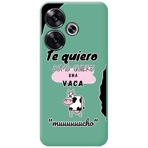 Funda Silicona L Quida Verde Para Xiaomi Poco F G Dise O Vaca Dibujos