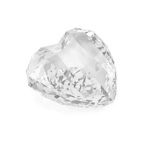 Premium Photo | Diamond in shape of heart isolated