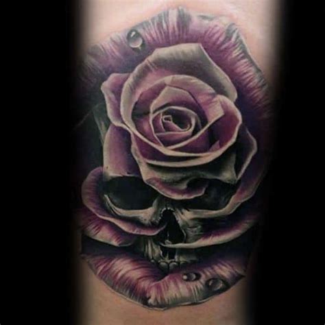 50 Badass Rose Tattoos For Men Flower Design Ideas