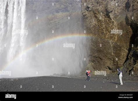 Skogar waterfall Iceland Stock Photo - Alamy