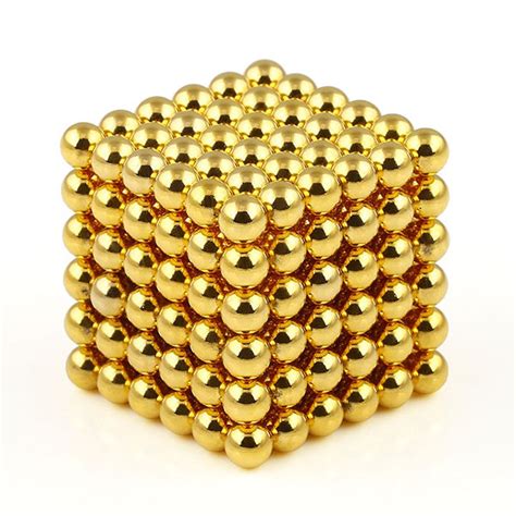 3mm Gold Buckyballs Small Magnetic Balls Toys Magnet Balls Puzzles N35