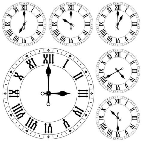 Roman Numeral Clock Illustrations Royalty Free Vector Graphics And Clip Art Istock