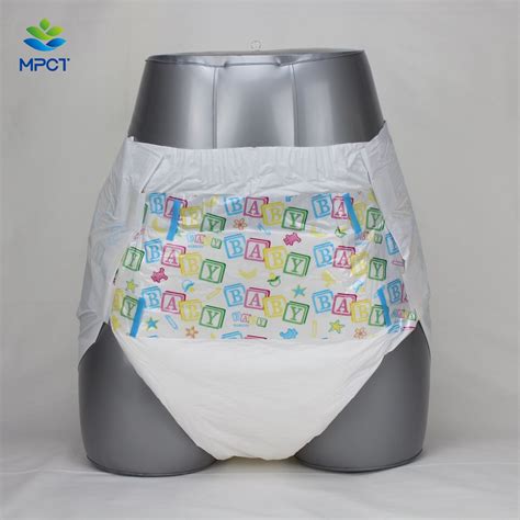 Biodegradable Back Sheet Adult Diaper 7000ml Absorption Environment