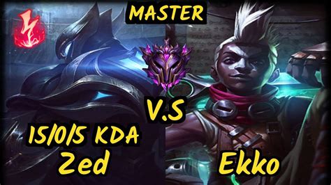 Best Zed Na ~ Ll Stylish ~ Vs Ekko 1505 Kda Mid Gameplay Na