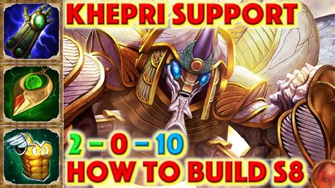 Smite How To Build Khepri Khepri Support Build Season 8 Conquest