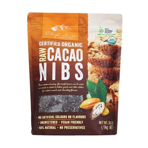 Certified Organic Raw Cacao Nibs Hbc Trading