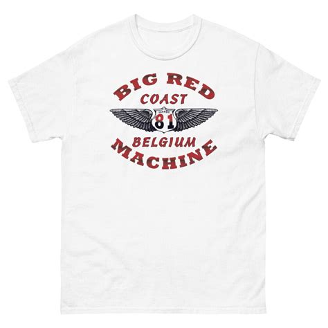 01 Hells Angels Coast Belgium Big Red Machine Wings Support81 T Shirt