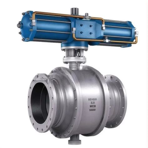 Dust Unloading Trunnion Mounted Ball Valve Low Pressure With Pneumatic