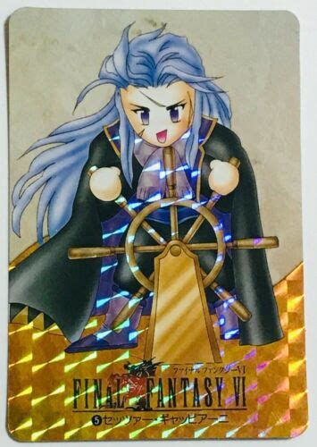 Ff Final Fantasy Setzer Gabbiani Bandai Card F S Ebay