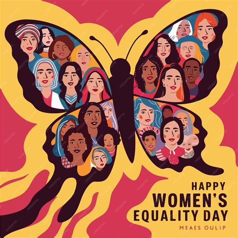 Premium Vector Womens Equality Day Vector Illustration Background