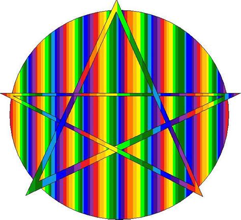 Rainbow Pentagram By Tamashii Chibi On Deviantart