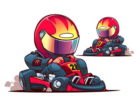 Shifter Kart Racer Stock Vector Natashin