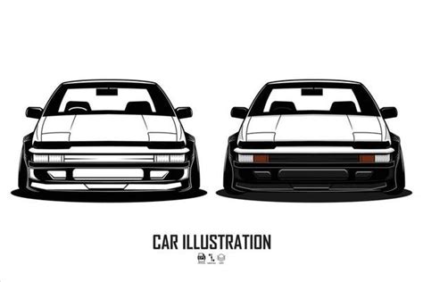 Yellow Car Illustration With A Gray Backgroundeps 5439313 Vector Art