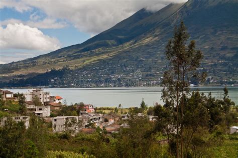 Beautiful Landscape Of San Pablo Lake With The Stock Image Image Of