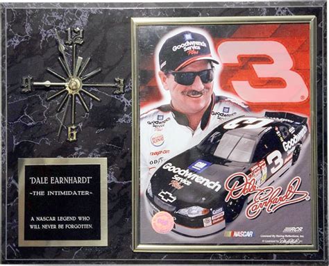 Dale Earnhardt Sr Collectible Plaque With Clock Free Shipping Today