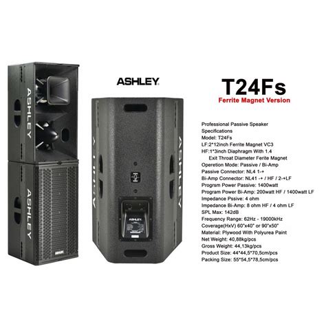 Jual Speaker Pasif Ashley T24 FS Original Passive 12 Inch Passive T24FS