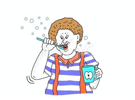 歯磨き（歯ブラシ）をする男の子イラスト No 23278003／無料イラストフリー素材なら「イラストac」