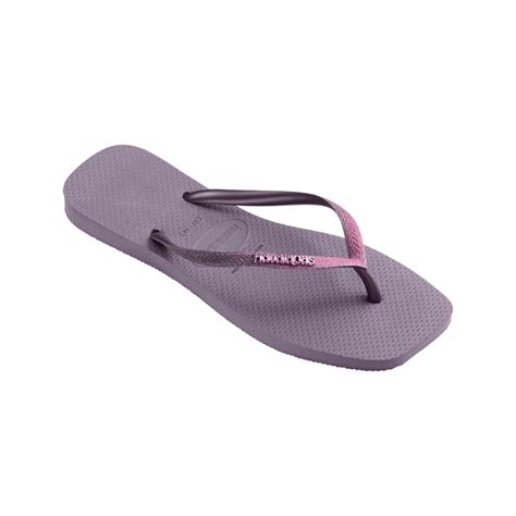 Havaianas Slim Square Glitter Flip Flops 方形系列拖鞋 哈瓦仕台灣官方網站 Havaianas