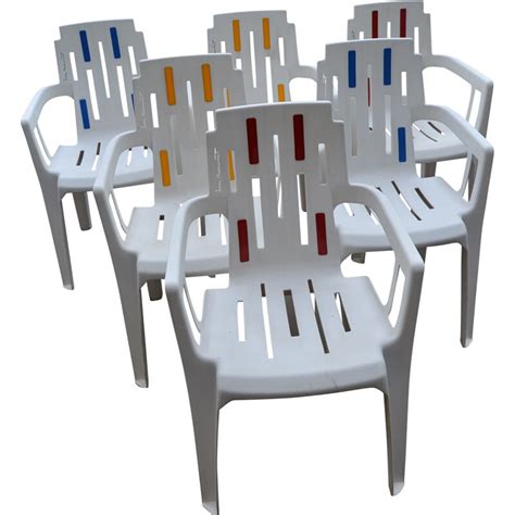 Suite De Six Fauteuils De Jardin Henry Massonnet Stamp Mambo Ou