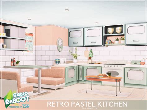 The Sims Resource Retro ReBOOT Retro Pastel Kitchen