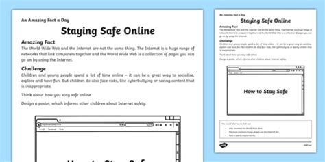 Staying Safe Online Worksheet Worksheet Teacher Made