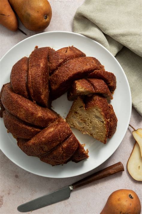 Easy Maple Pear Bundt Cake With Maple Glaze Pineapple And Coconut