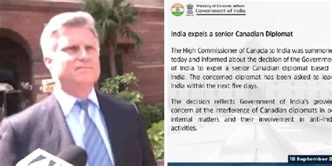 India Expels Canadian Diplomat In Tit For Tat Move Pressmediaofindia