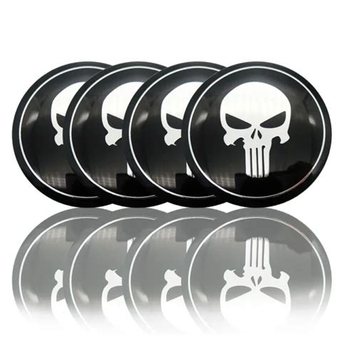 Punisher Nabendeckel Aufkleber Totenkopf Sticker Nabenkappe Skull