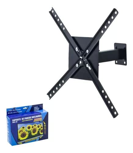 Soporte Thompson Articulado De Pared Para Tv Monitor Negro Mercadolibre