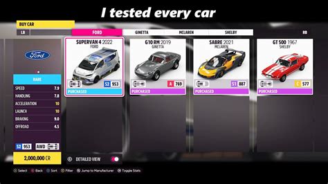 Acceleration Car Pack I Tested All Cars Forza Horizon 5 Youtube