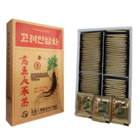 Authentic Korean Ginseng Tea 100 Sachets X 3g 300g Lazada Ph