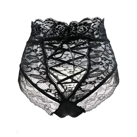 Amazing Sexy Panties Women High Waist Lace Thongs And G Strings Ladies Underwear Hollow Out