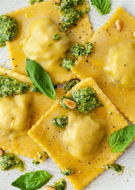 Homemade Mushroom Pesto Ravioli So Vegan