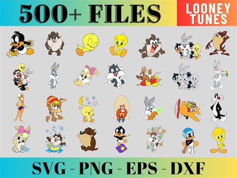 Looney Tunes Svg Looney Tunes Clipart Layered Digital Vector File