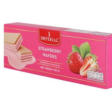 Imperial Strawberry Yoghurt Flavoured Cream Wafers 100gm Thailand